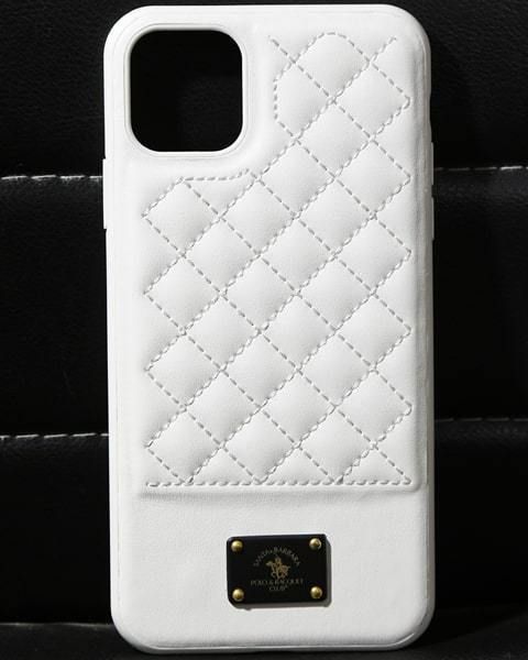 Кожаный чехол для iPhone 12 Santa Barbara Polo Bradley Белый