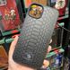 Кожаный чехол для iPhone 14 Santa Barbara Polo Knight Crocodile Leather Черный