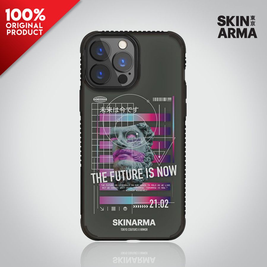 Прозрачно-черный чехол Skinarma Mirai для iPhone 13 Pro Max (6.7) Smoke